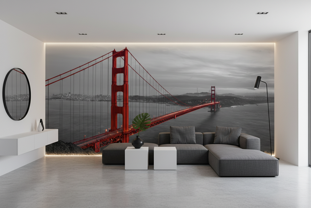 Golden Gate Bridge (Grayscale & color splash)