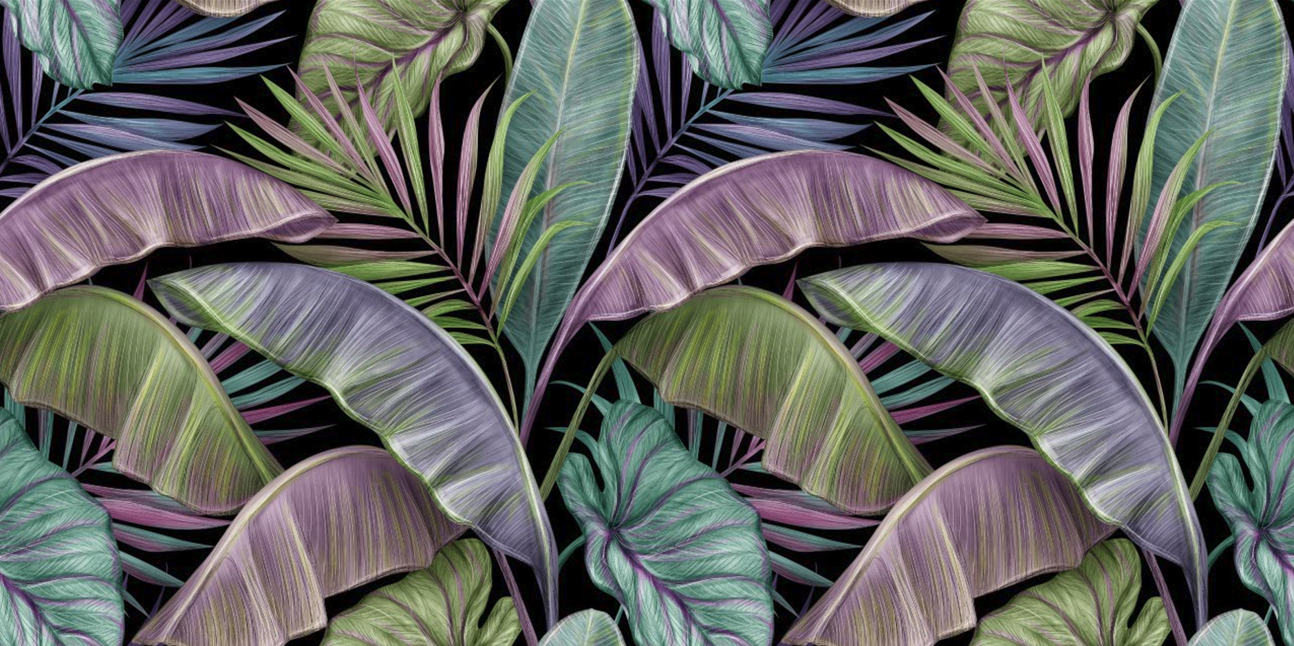 Retro Banana leaves