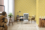 Aura Yellow Wallpaper Wallprint Store