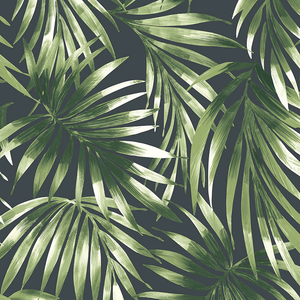 Elegant Leaves Green Wallpaper Wallprint Store