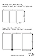 London Phone Booth _3 Piece Split Canvas WallPrint