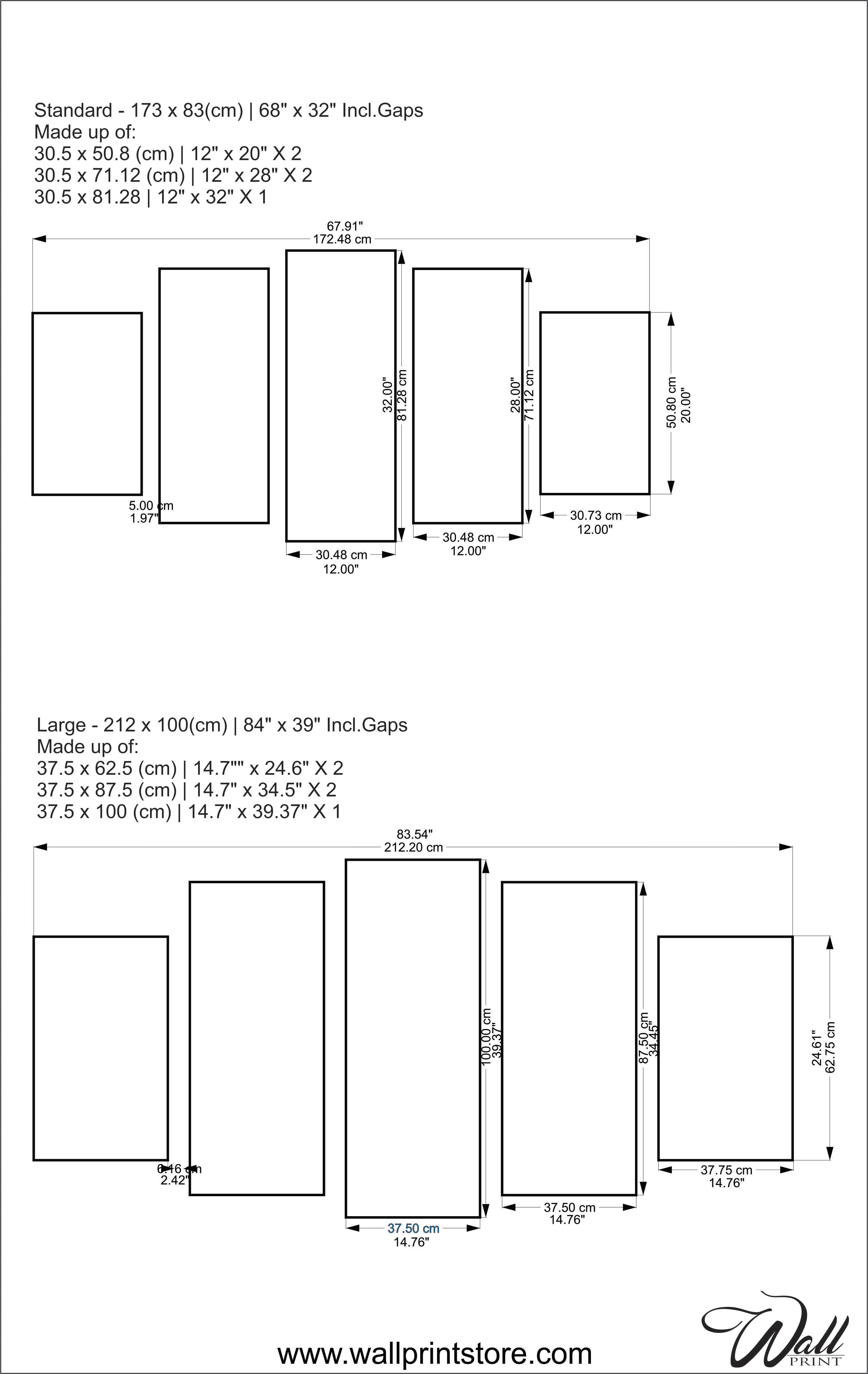Digital Africa _5 Piece Split Canvas WallPrint