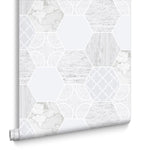 Hexagonal Marble Wallpaper Graham & Brown