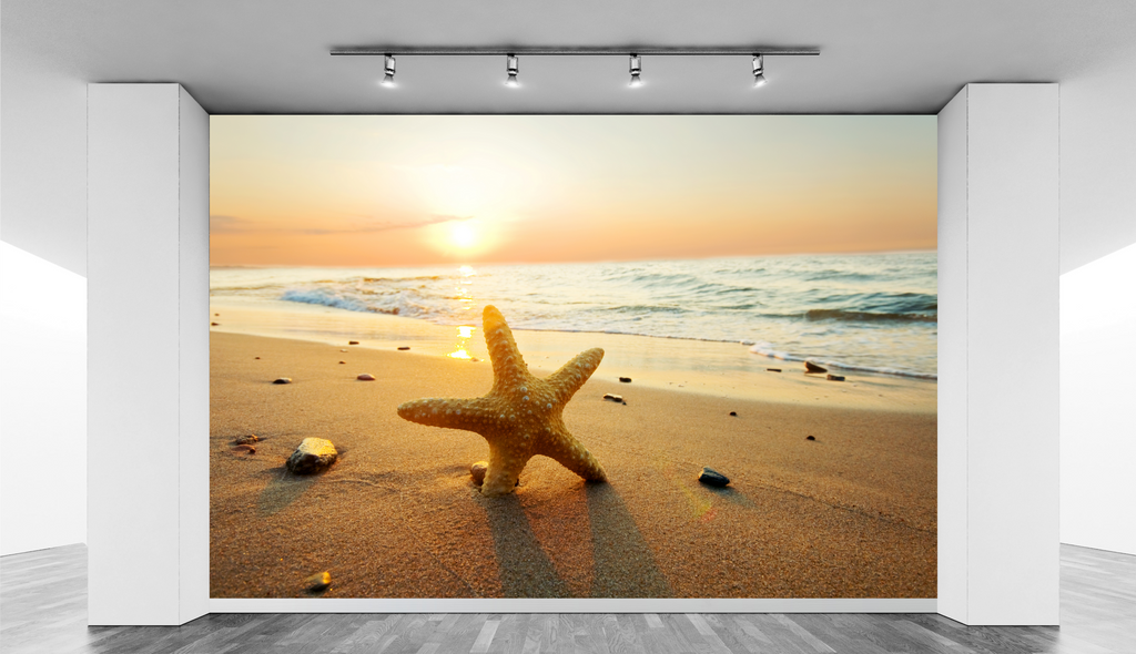 Beach sunset Wallprint Store