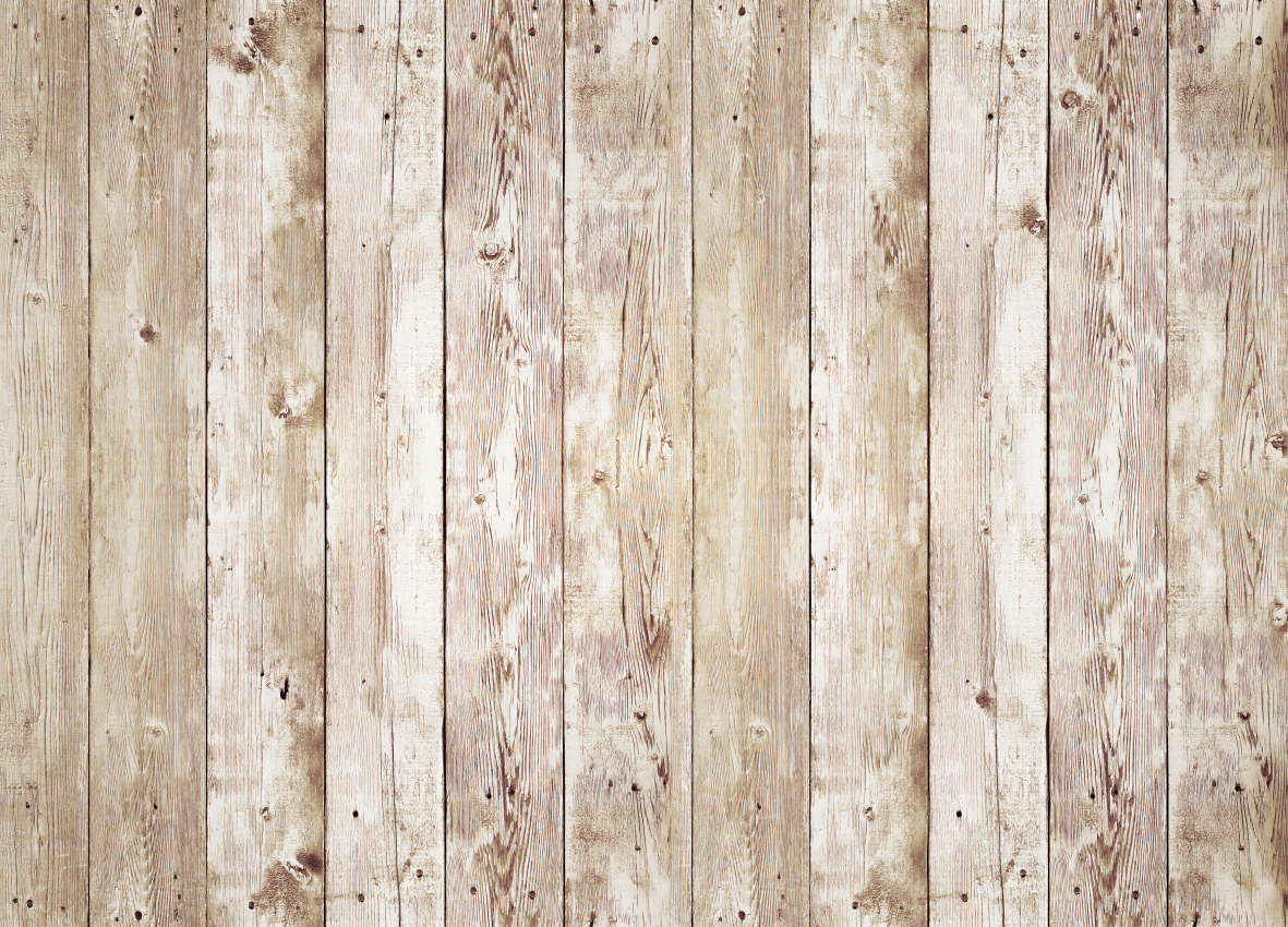Vertical light wood slats WallPrint