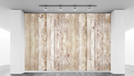Vertical light wood slats WallPrint