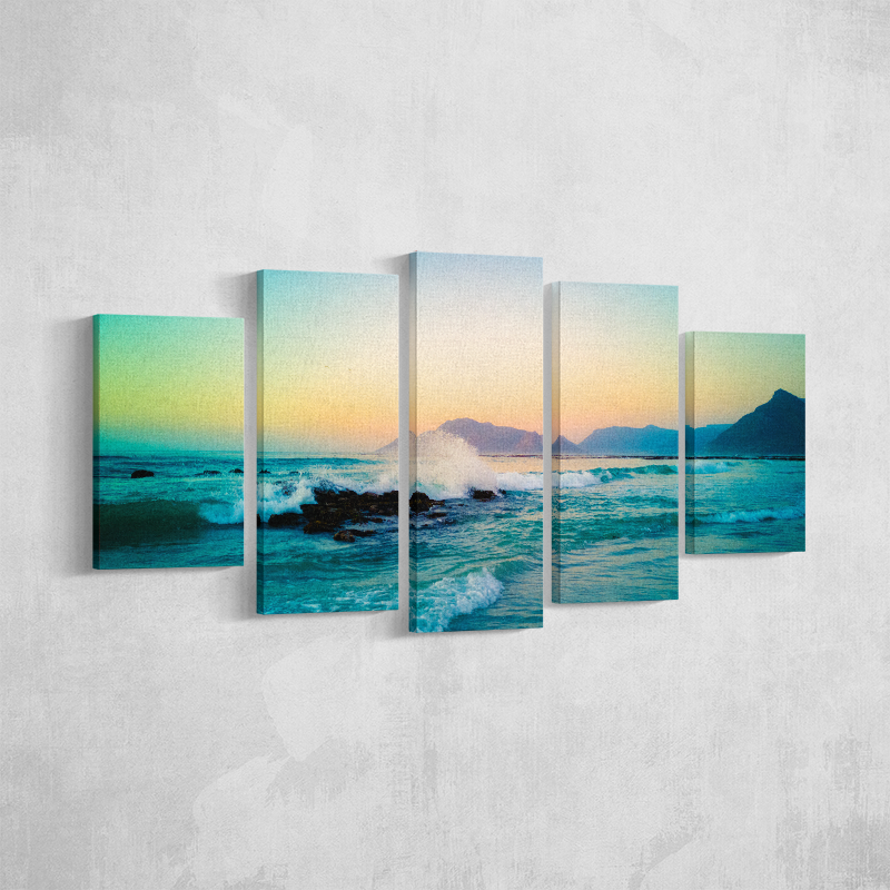 Winter Beach Sunset WallPrint