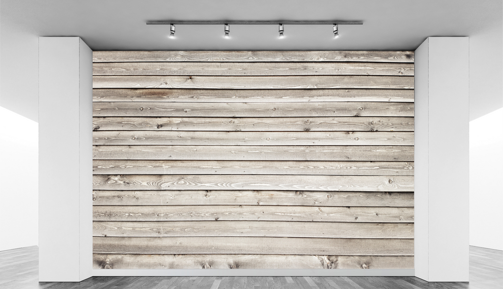 Wooden slat wall WallPrint